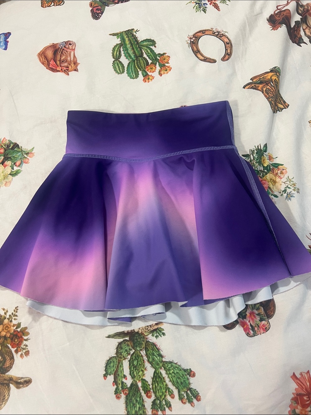 Old Navy Active Purple Ombre Circle Skater Skort